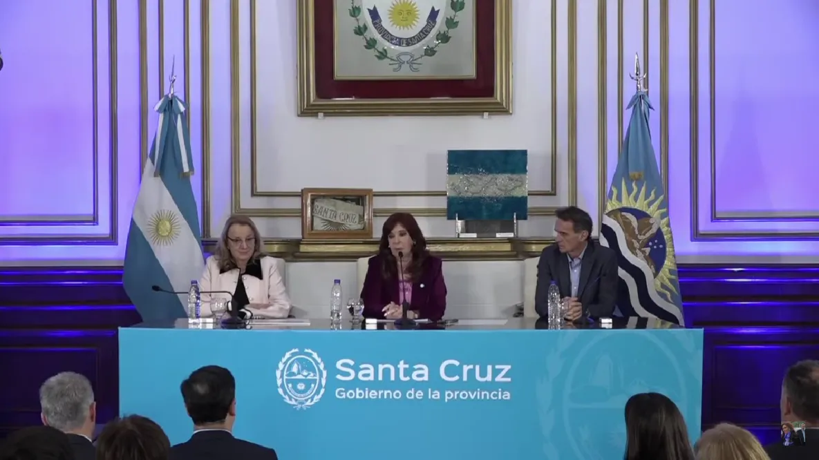 CFK en Santa Cruz captura pantalla