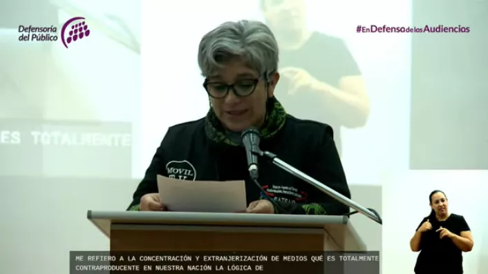 Audiencia Pública de la Defensoría del Público de Servicios de Comunicación Audiovisual en Paraná (captura) 2