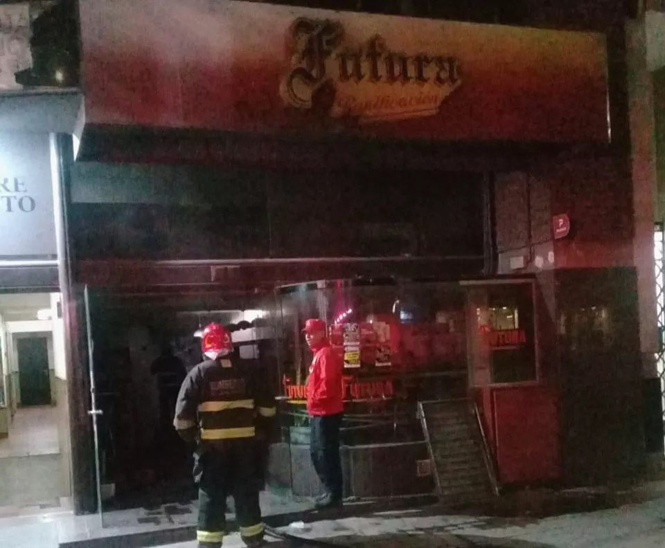 Incendio panadería Calle Chacabuco