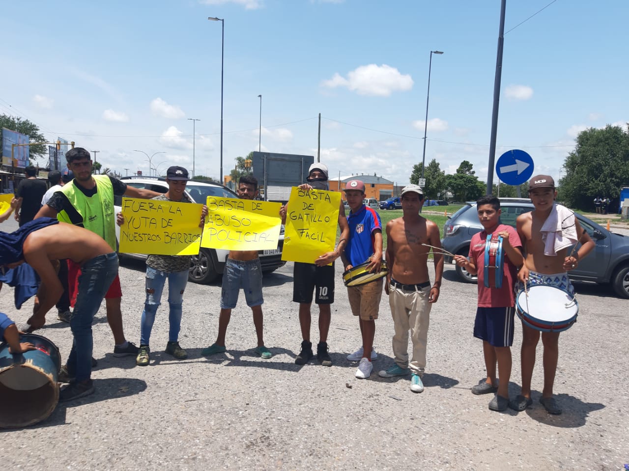 Protesta comedor villa la tela