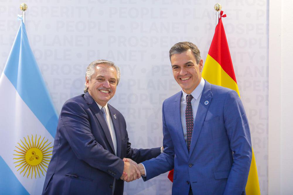 Alberto con Pedro Sanchez en el  G20