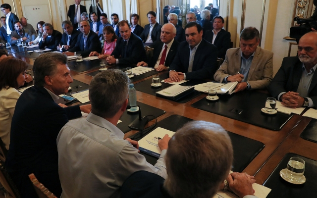 Macri reunion gobernadores provincias inundadas 24 - 01 - 2019 Presidencia de la Nación