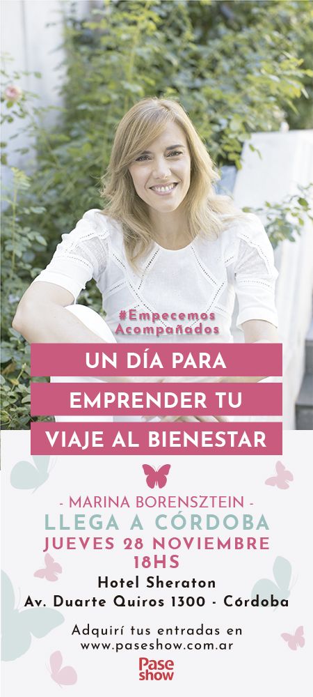Marina Borensztein en Córdoba - 28 de Noviembre - 18hs - Sheraton Hotel
