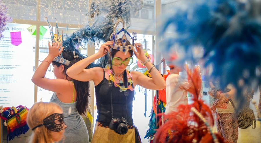 carnaval en el museo de Antropología