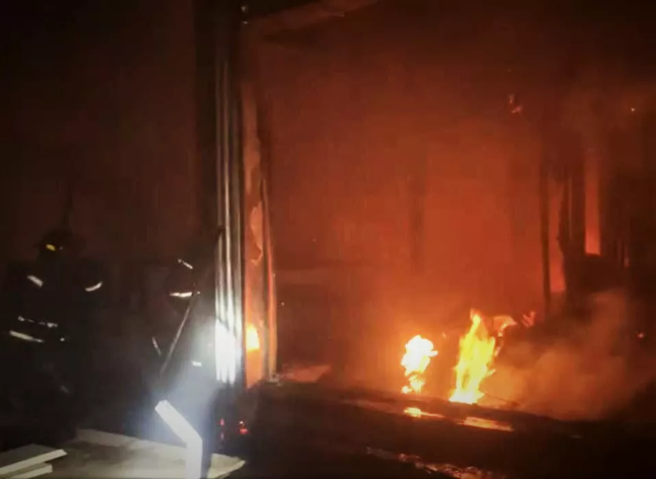 Incendio en barrio Los Boulevares
