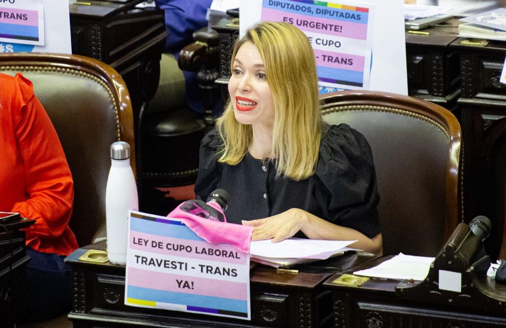 Cupo laboral e inclusión travesti trans Gaby Estevez