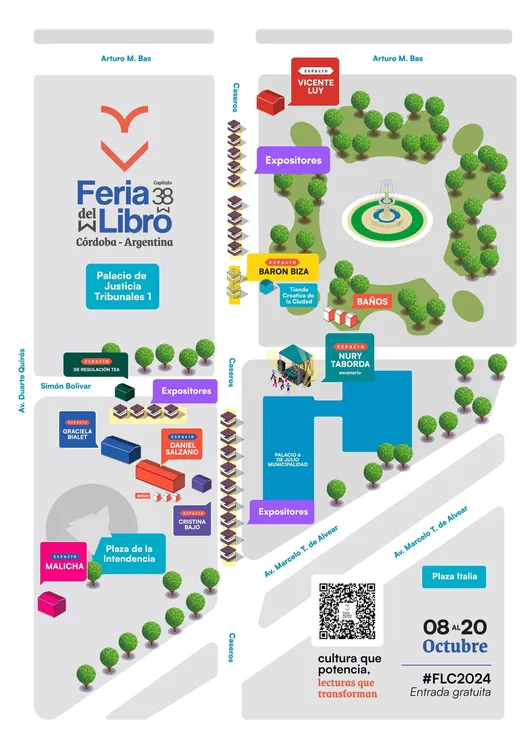 Mapa de la Feria del Libro