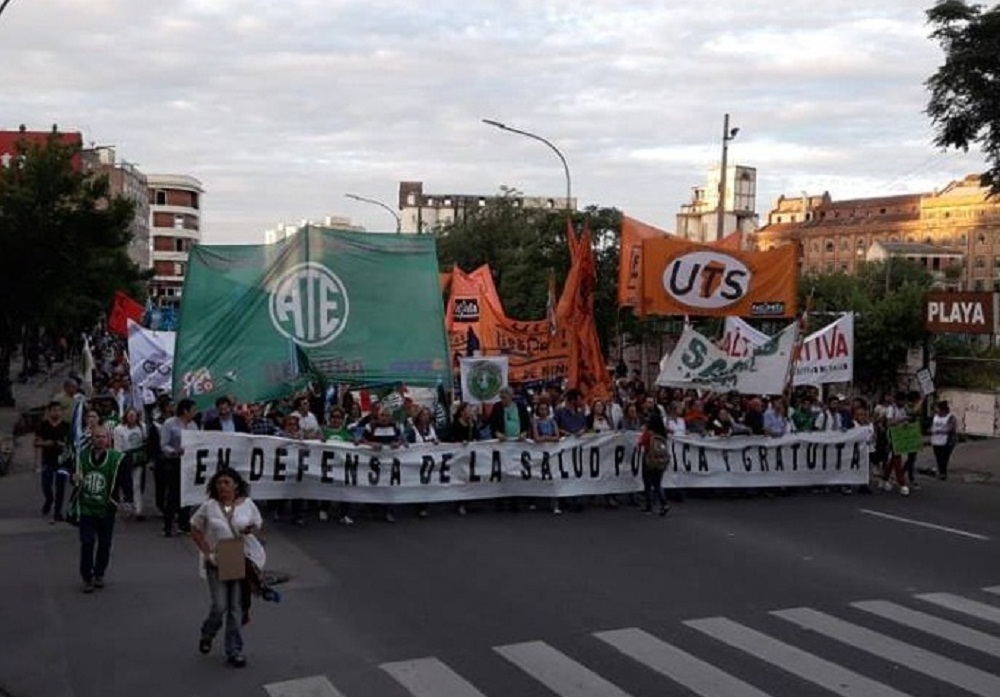 salud publica sindicatos marcha