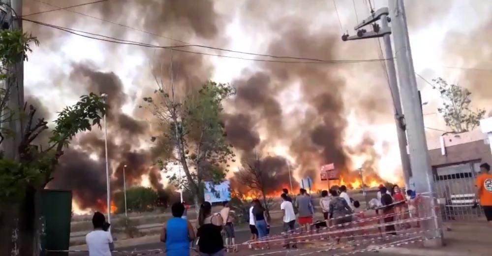 incendio Malagueño by captura tw Diego Robledo