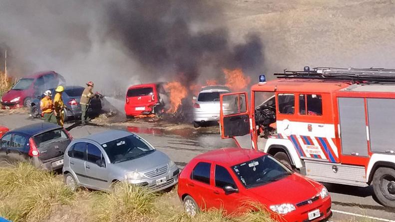 incendio en las sierras Rally