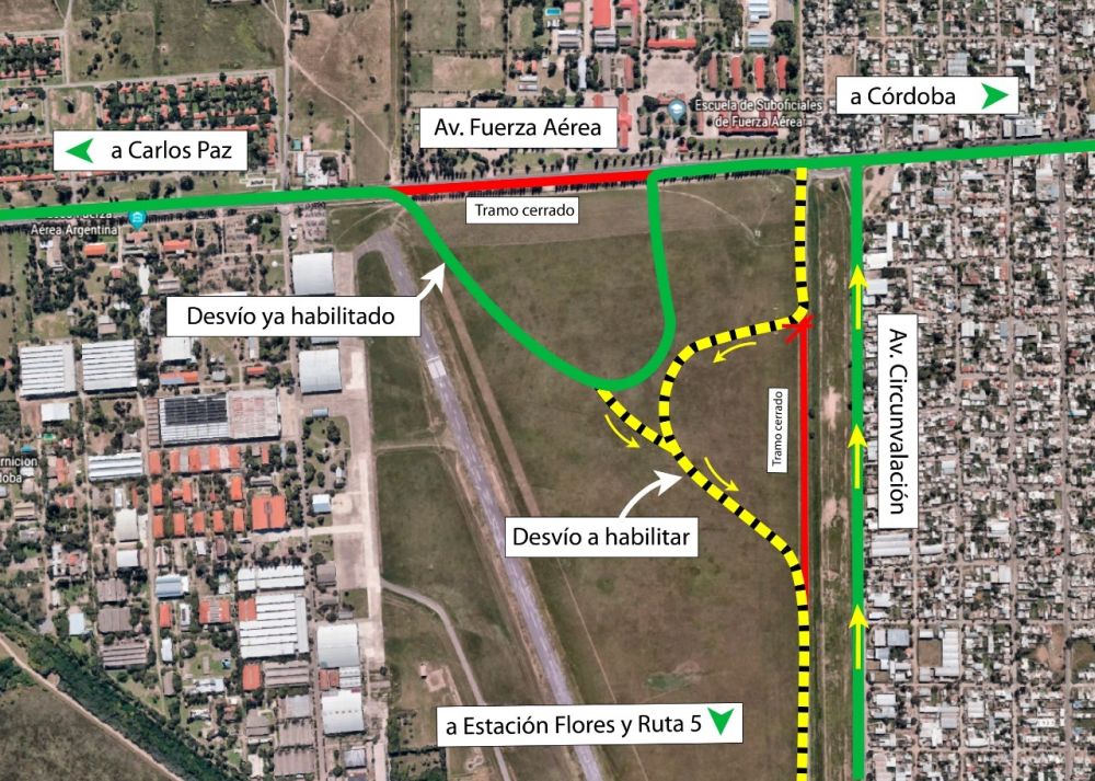 Desvío Circunvalación Sur