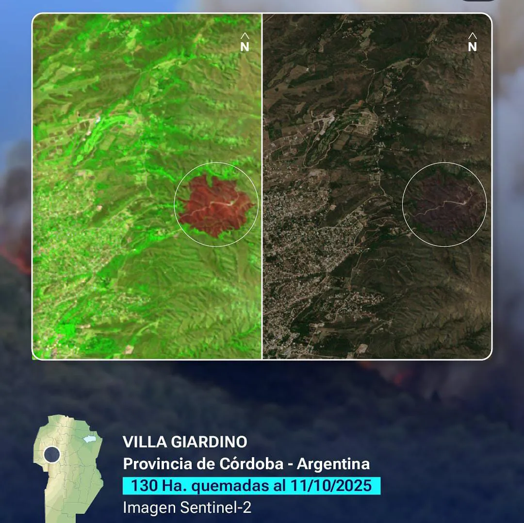 Incendios conae
