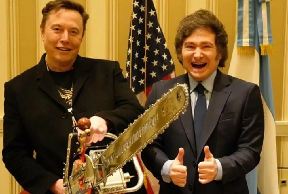 milei y musk web