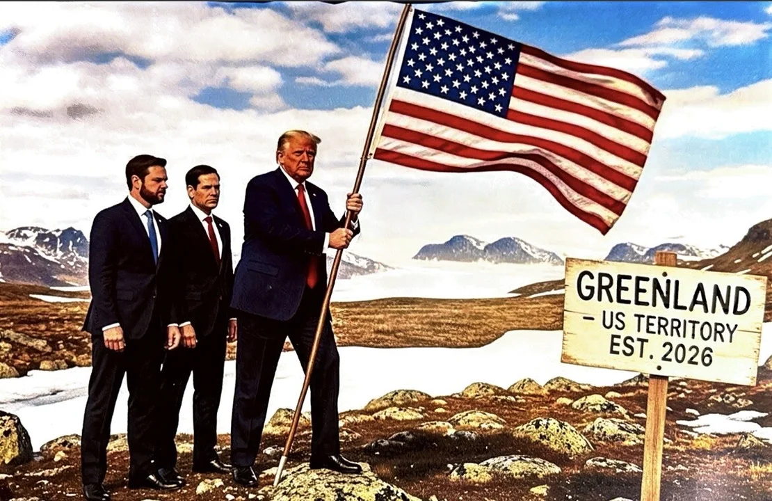 Foto con IA trump