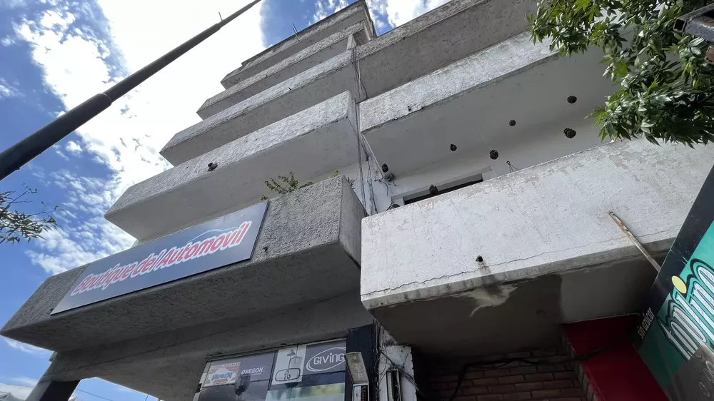 Edificio del detenido por la desaparición de Anahí Bulnes (Twitter Andy Ferreyra)