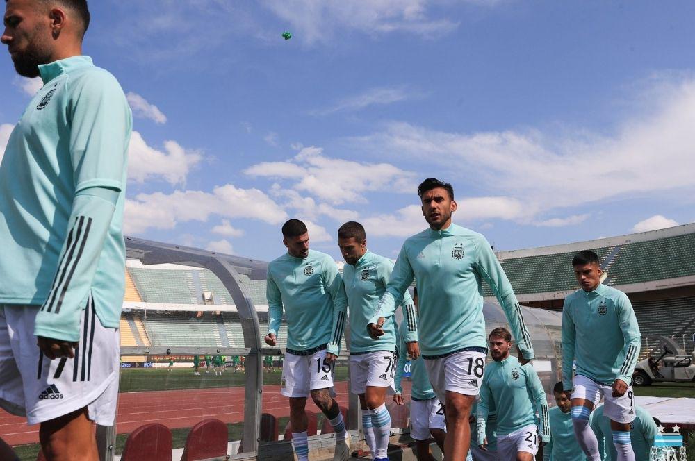 Seleccion argentina ingresa a La Paz