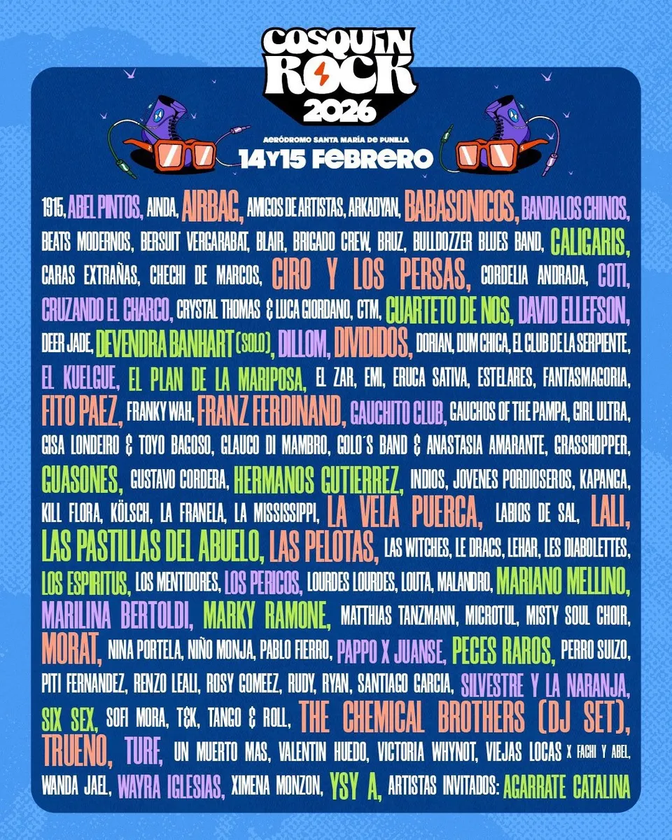 grilla Cosquin rock