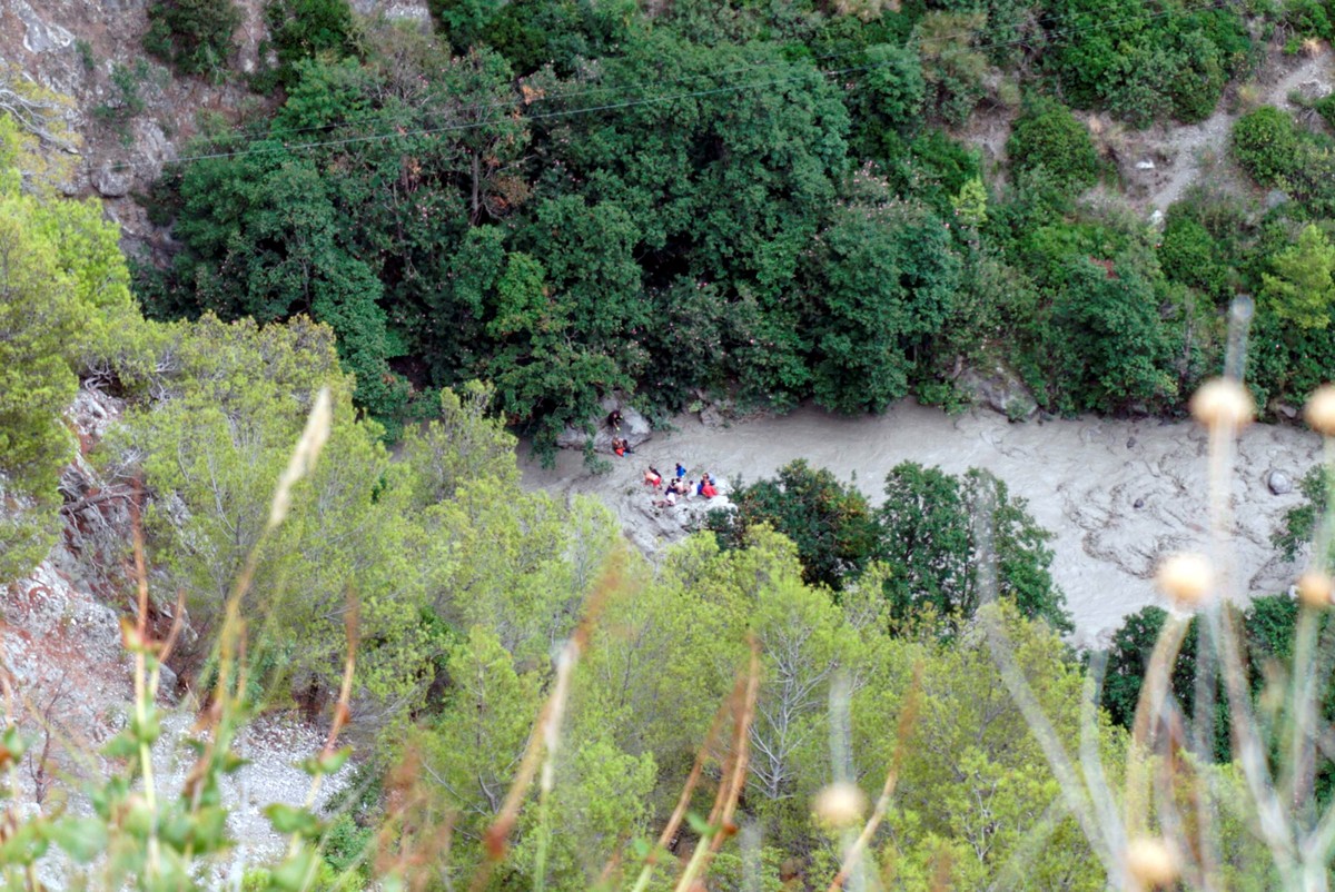 Italia crecida del río Raganello