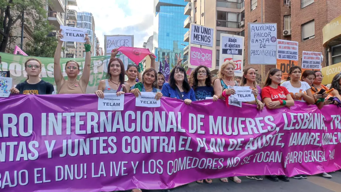 Marcha 8M Córdoba 2024 Barredora (Miriam Campos LNM)