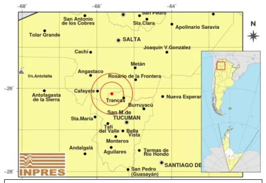Sismo en Tucumán