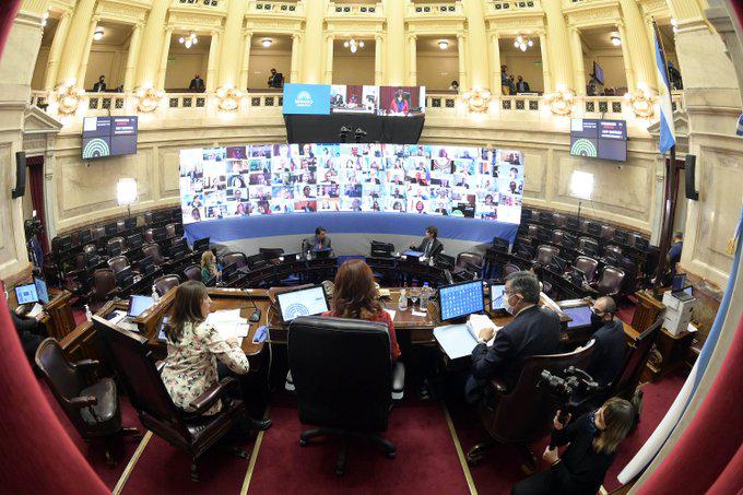 Sesión remota Senado de la Nación @SenadoArgentina