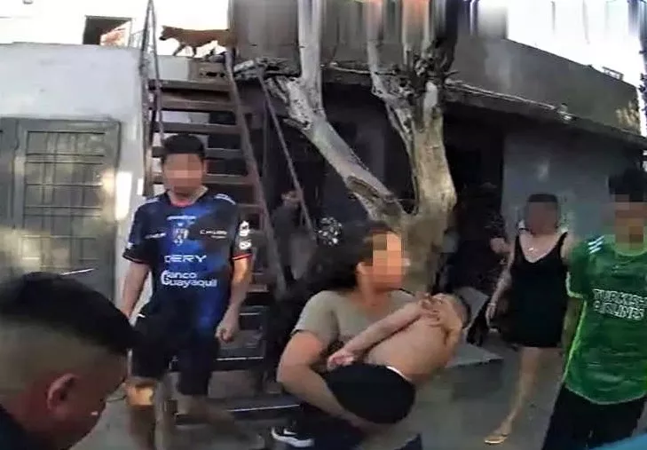 Operativo rescate niño ahogado en pileta (Policía de Córdoba)