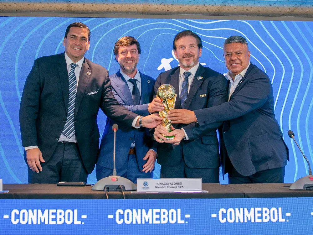 Dirigentes sudamericanos reunión para la Copa del Mundo 2030 (Reuters. NA)