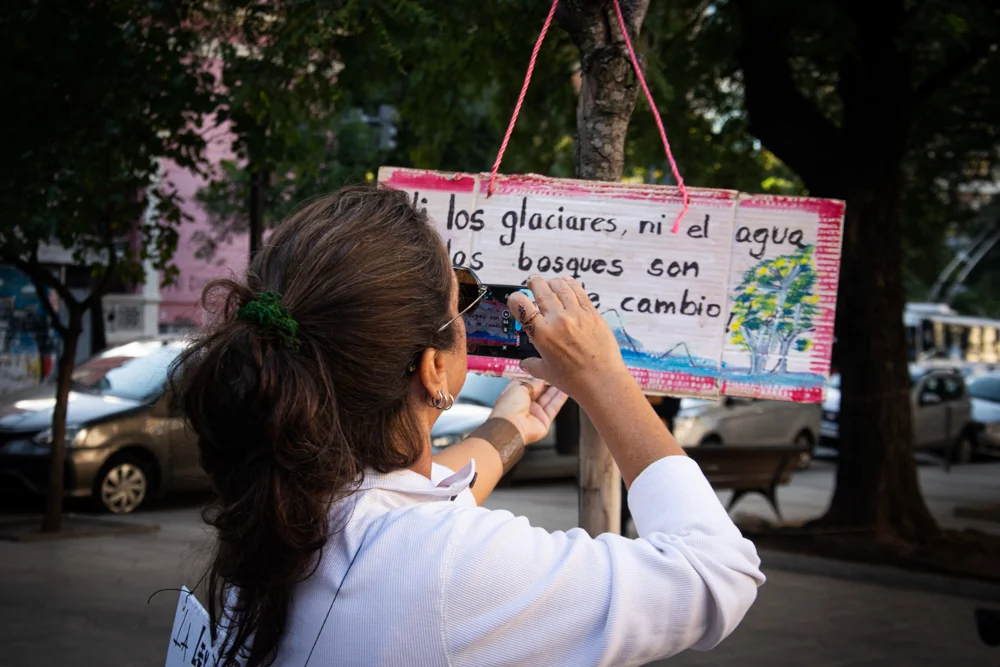 Actividad en defensa de los glaciares (Matilde Gudiño) 002