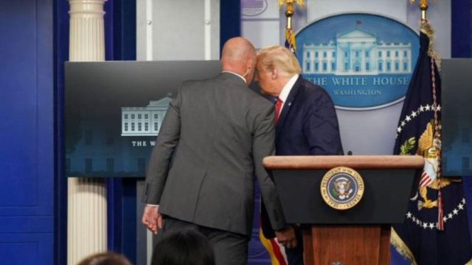 Trump evacuación