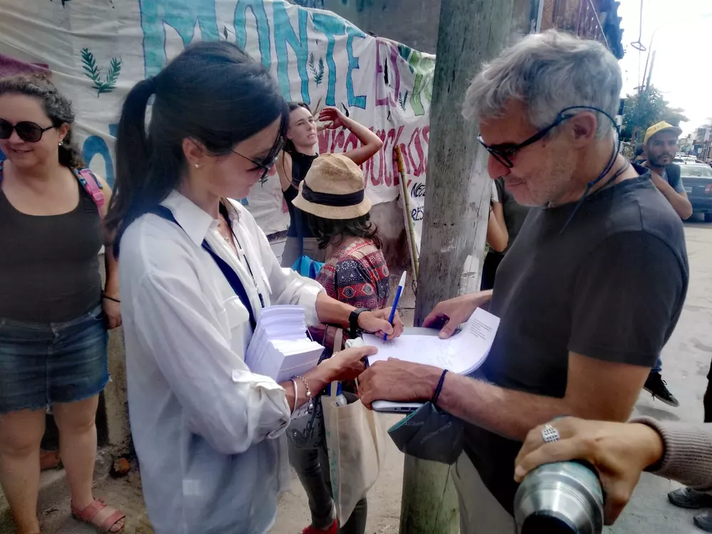 protesta contra autovía