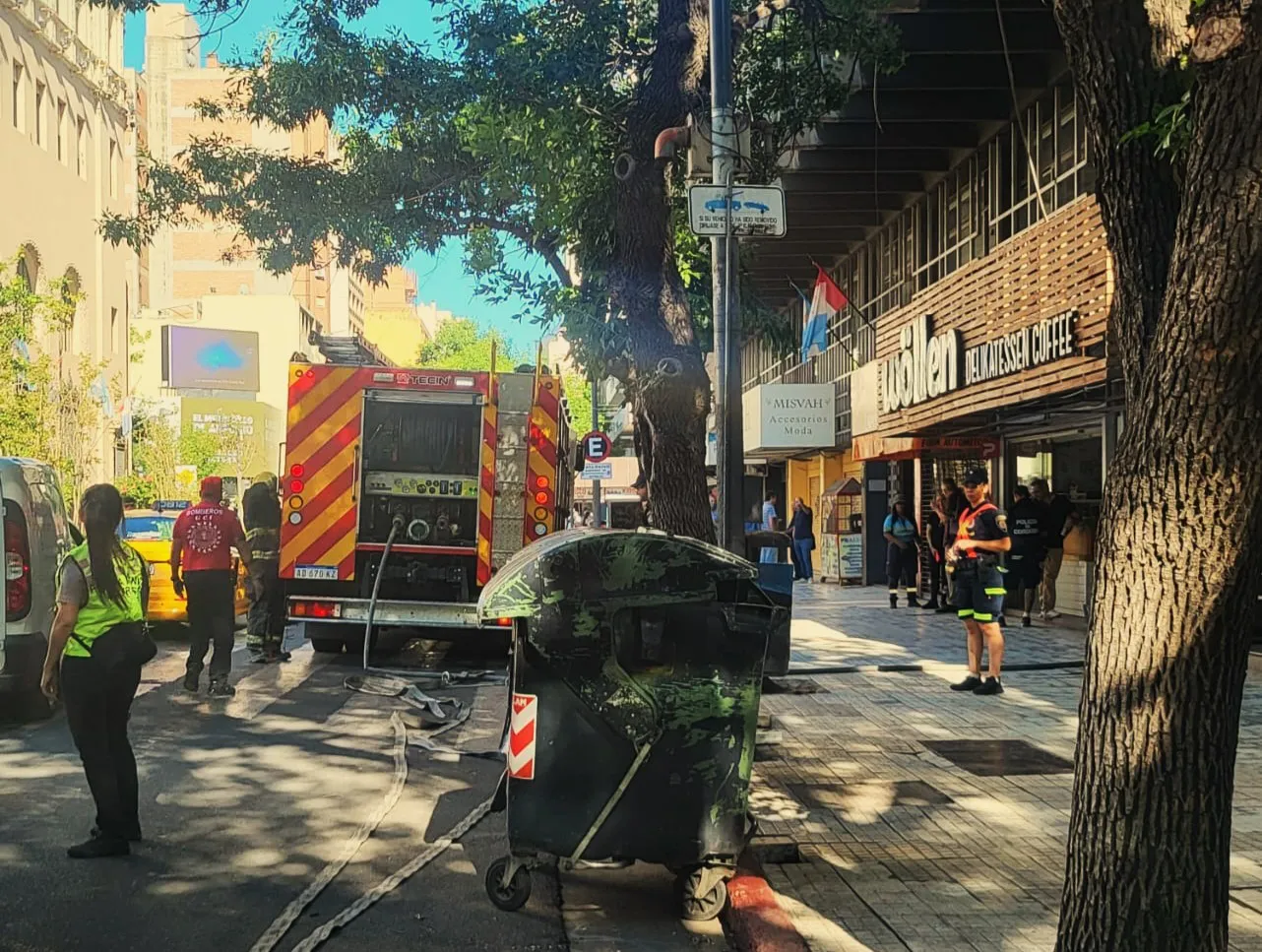 Principio de incendio en el centro (Policía)