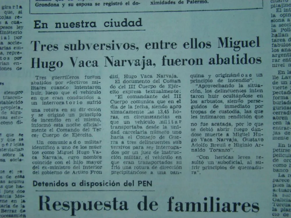 comunicado fuga