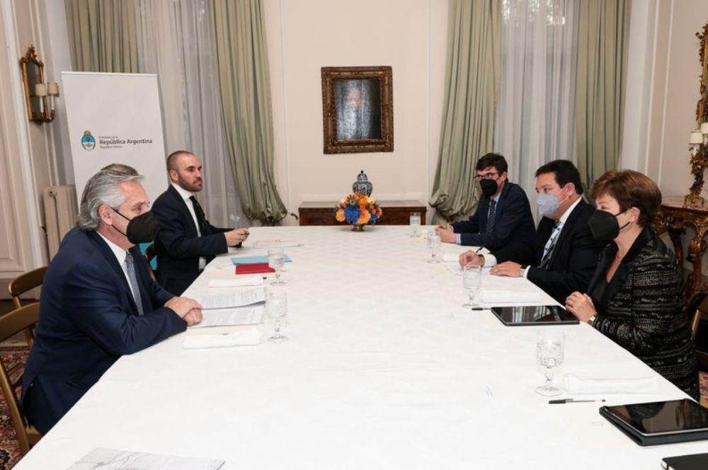 Comitiva argentina y el FMI en Roma 30 12 2021