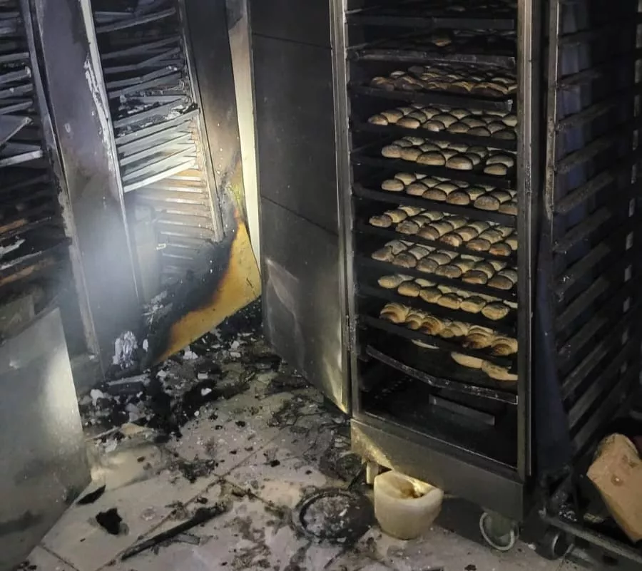 Incendio panadería calle Chacabuco