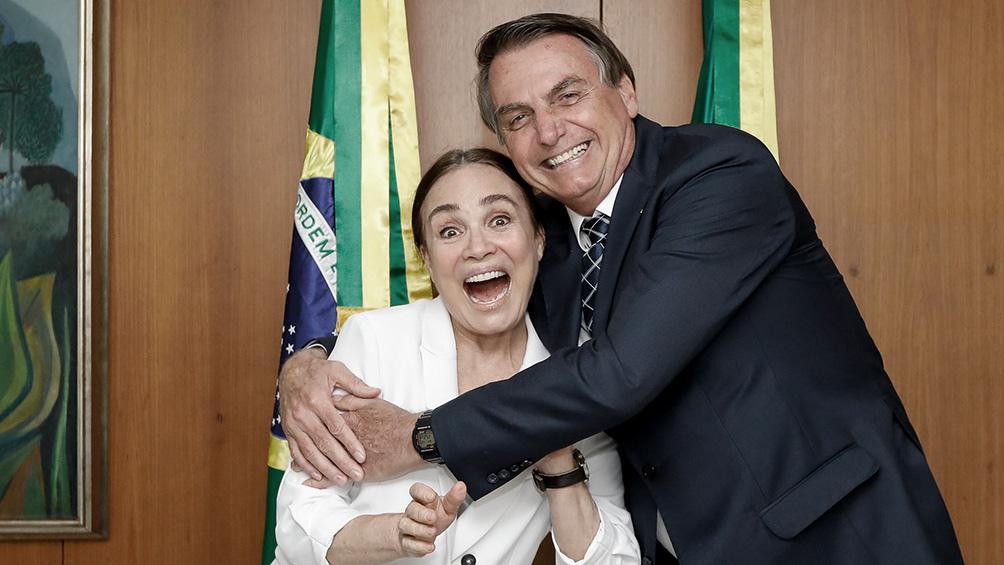 Bolsonaro y Regina Duarte by gentileza