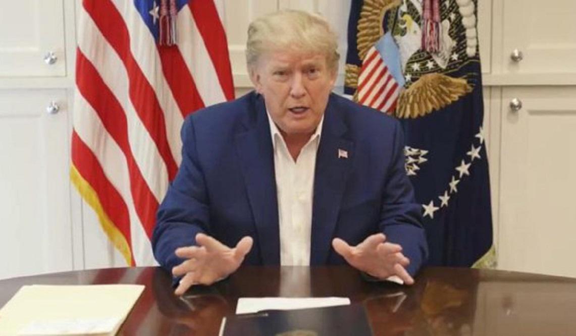 donald trump con corona