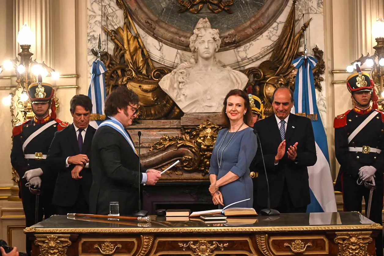 Diana mondino y milei by Cancillería Argentina