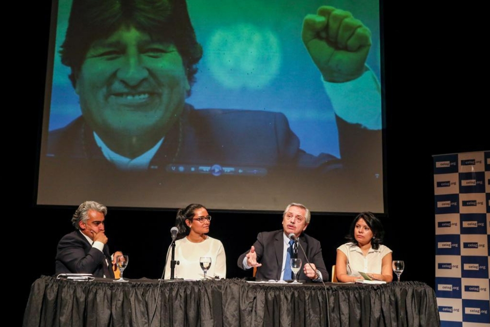 Alberto Fernàndez Presentación del libro Política y elecciones en América Latina Una guía progresista para campañas electorales - Prensa Frente de Todos