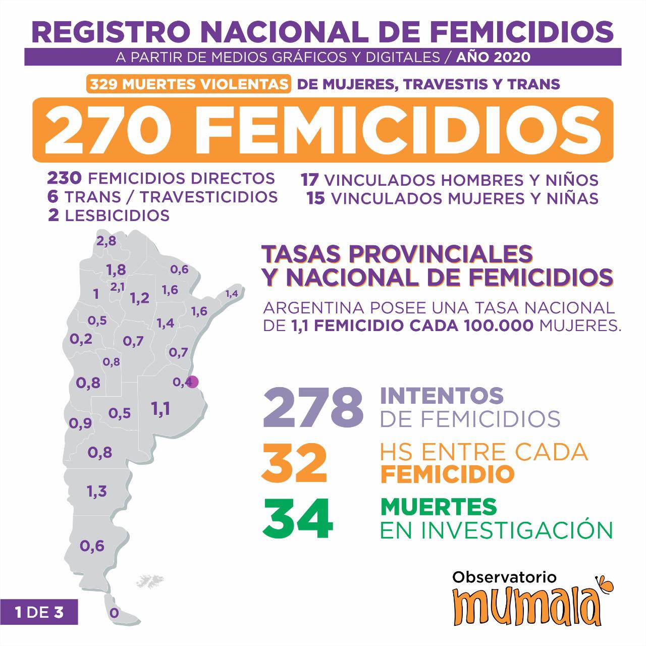 femicidios Reporte 2020 MUmalá by @mumalanacional