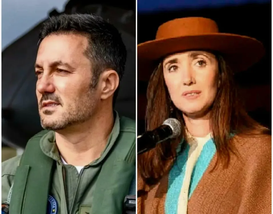 Luis Petri y Victoria Villarruel