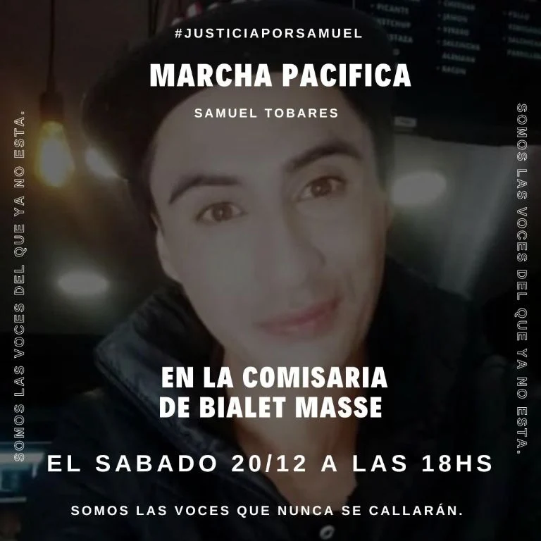 Marcha por Samuel Tobares flyer