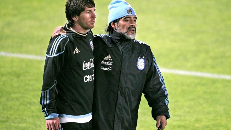Maradona y Messi