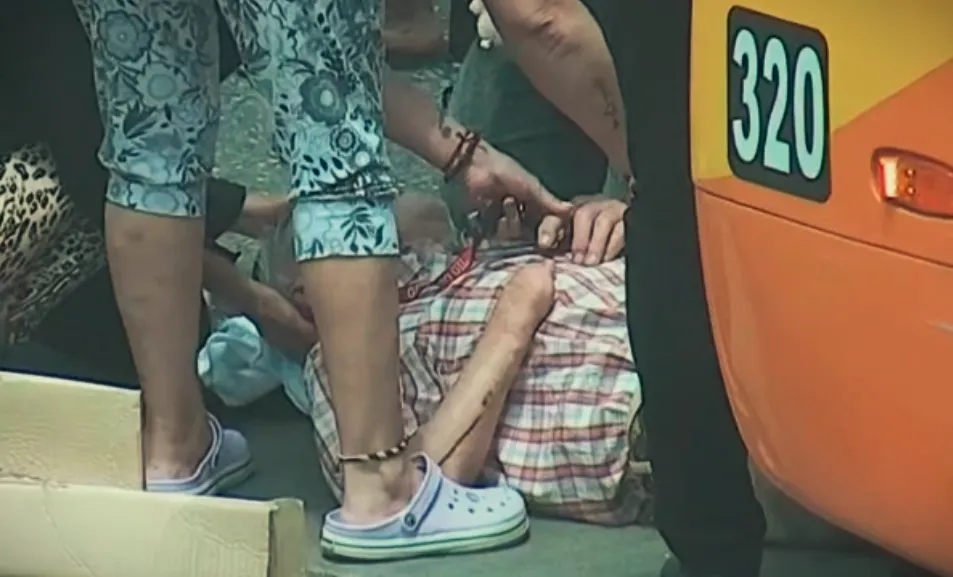 Hombre atropellado por colectivo (captura)