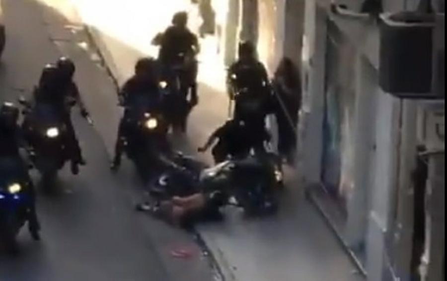 represión policial en Congreso joven arrollado