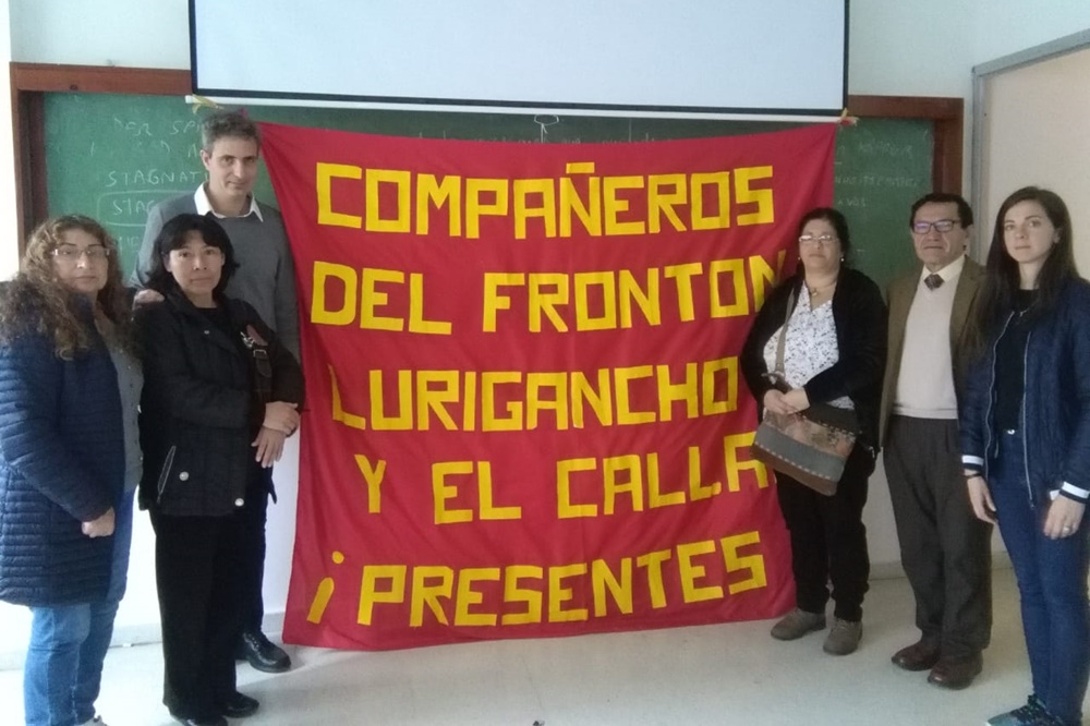 delegación de familiares víctimas de genocio de peru
