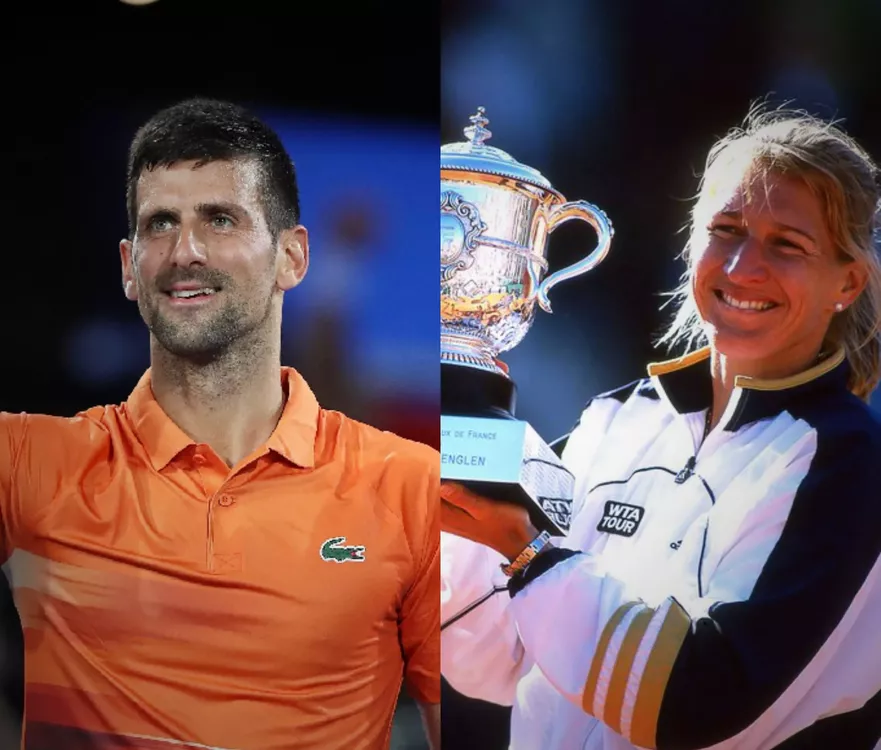 Novak Djokovic y Stefi Graf (twitter)