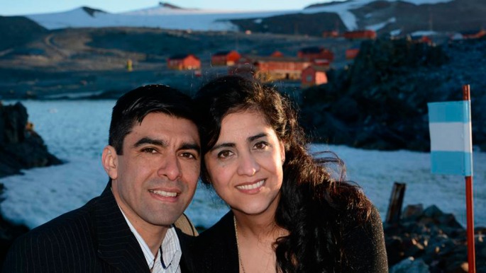 Boda en la Antártida