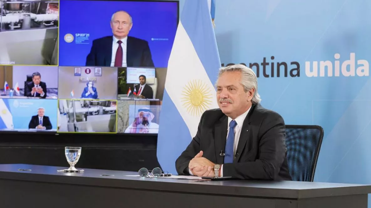 Alberto Fernandez y Putin By Télam