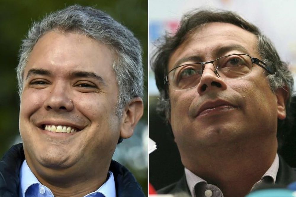 Iván duque y gustavo petro AFP Colombia