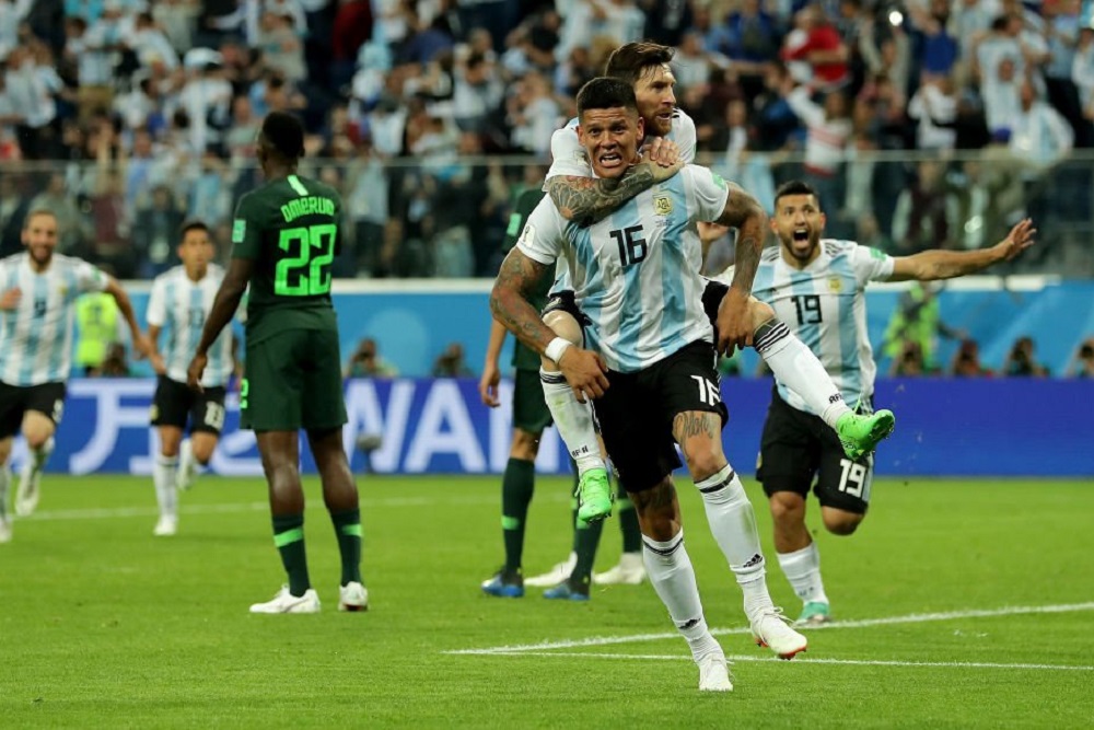 gol rojo argentina nigeria